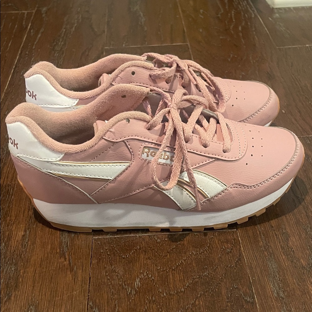 Reebok Women's Blush and White Sneakers